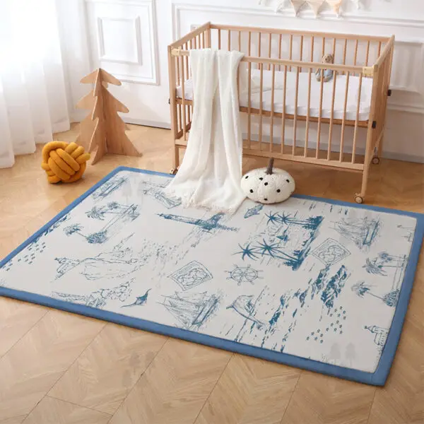 Cartoon Design Thick Kids Play Rug